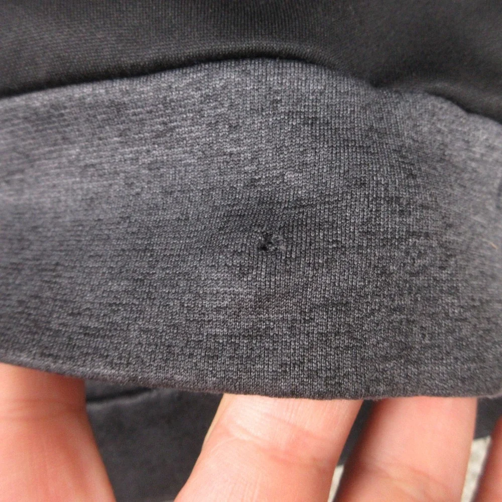 The North Face Sweater Mens 2XL Black Gray Hiking Pullover Hoodie Sweatshirt